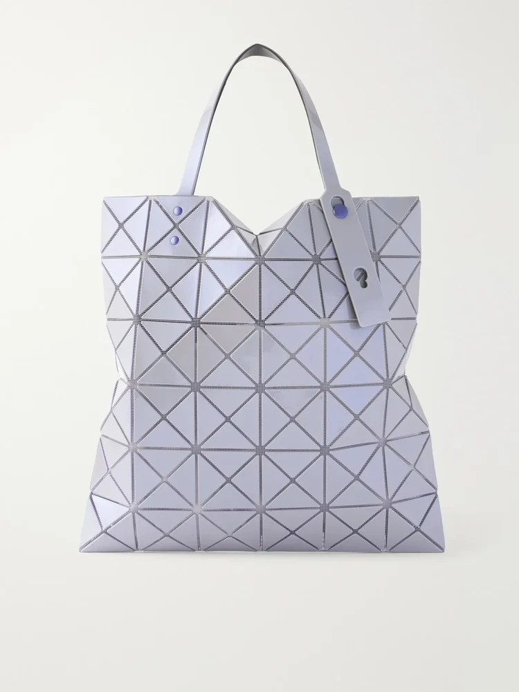 Platinum glossed tote