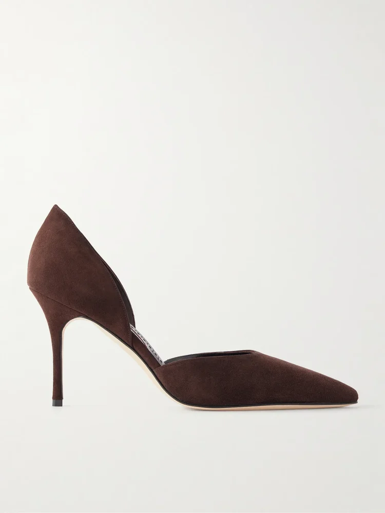 Talernu 90 suede pumps