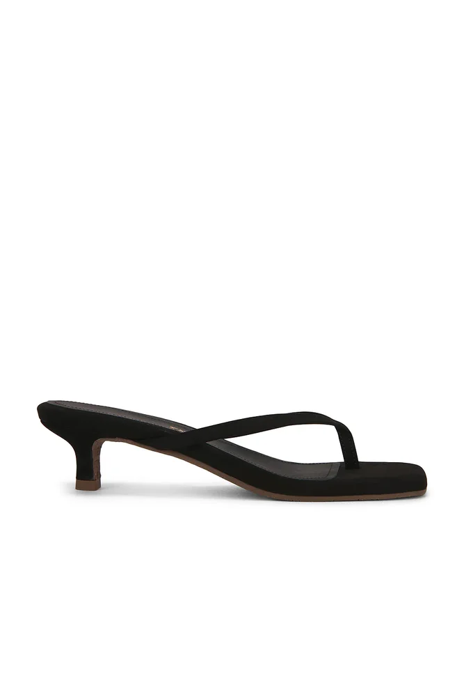 Julia Square Toe Suede Flip Flop