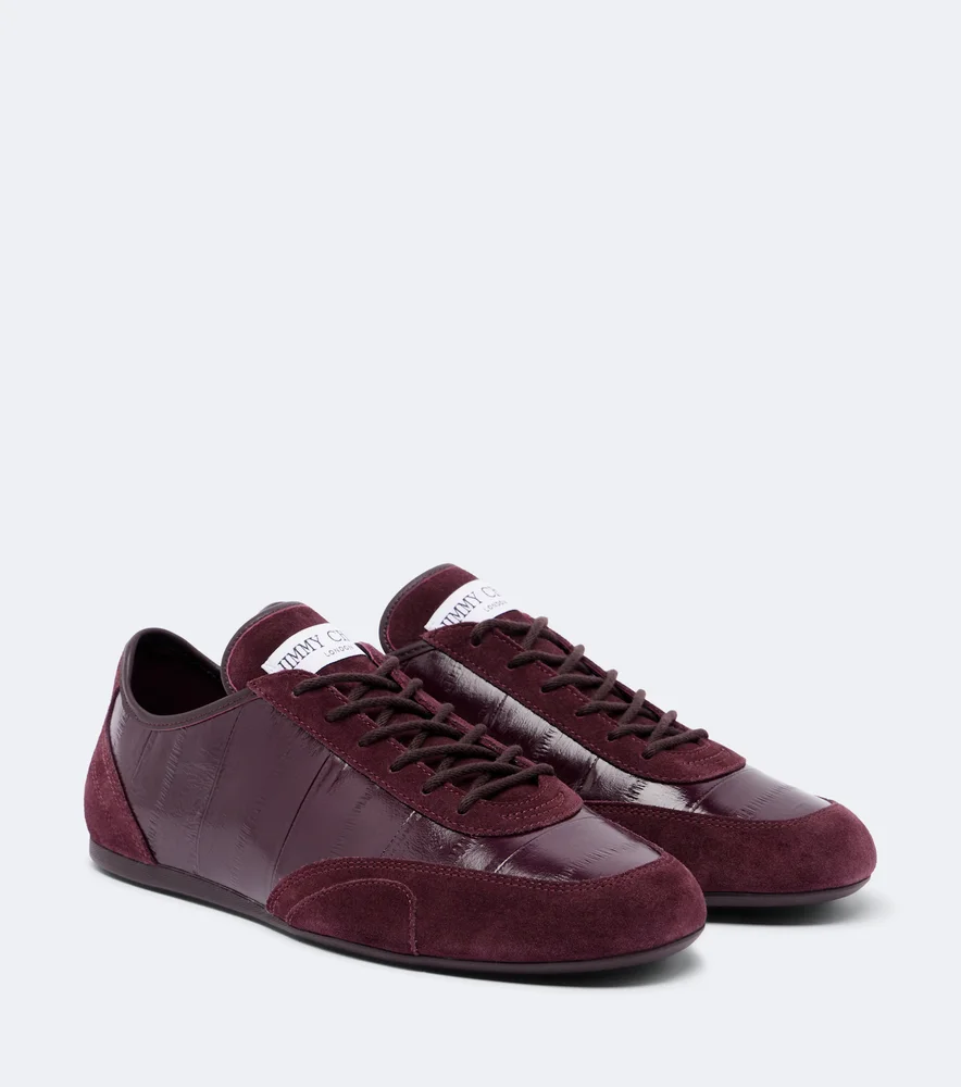 Sunny leather and suede sneakers