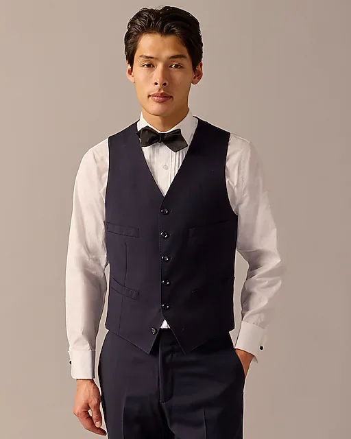 Ludlow Slim-fit tuxedo pant in Italian wool