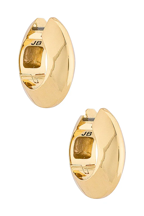 Wide Hinged Hoops Earrings