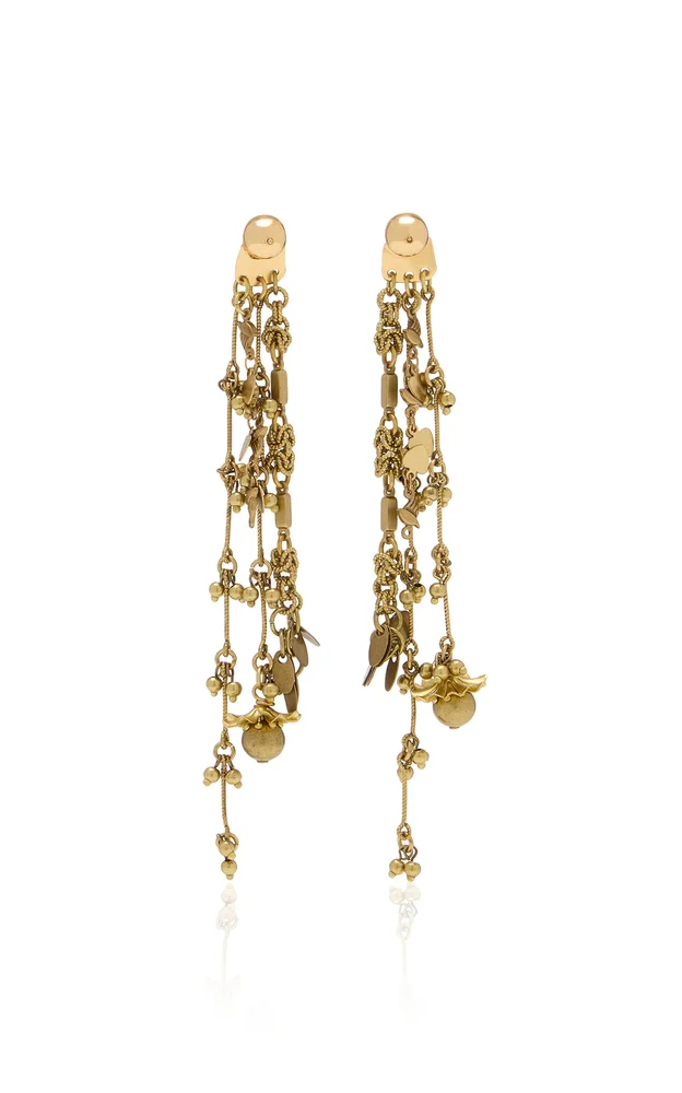 Aged Brass Earrings