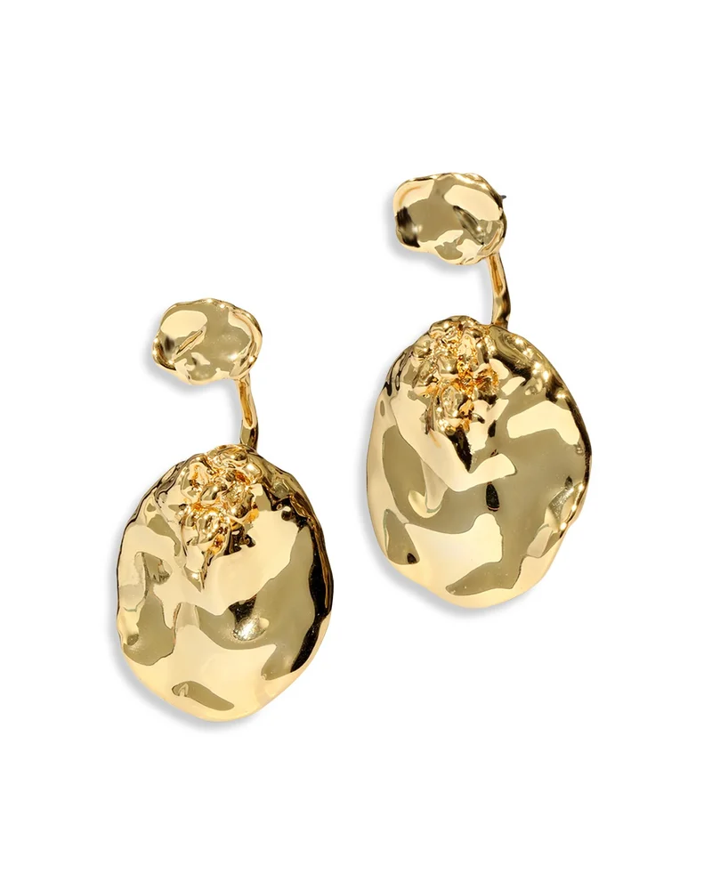 Brut Coin Front To Back Earrings