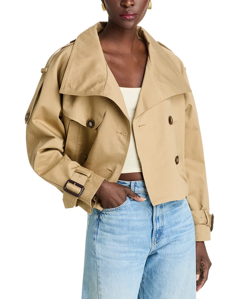 Crop Trench Coat