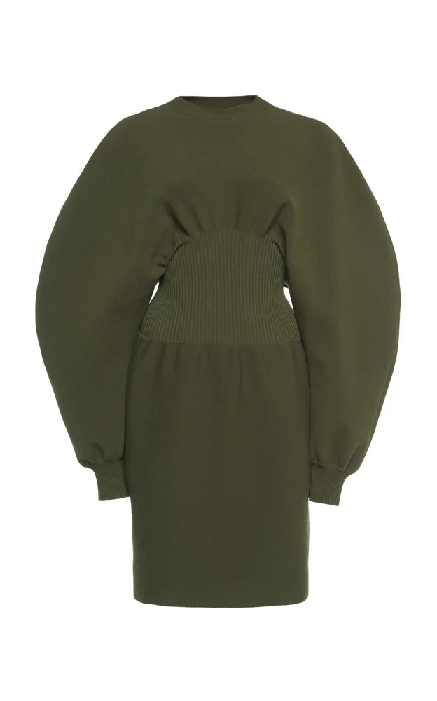 Wool Knit Mini Dress