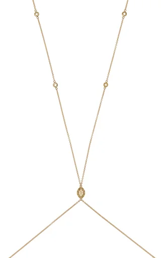 Exclusive La Isla 14K Yellow Gold Diamond Body Chain