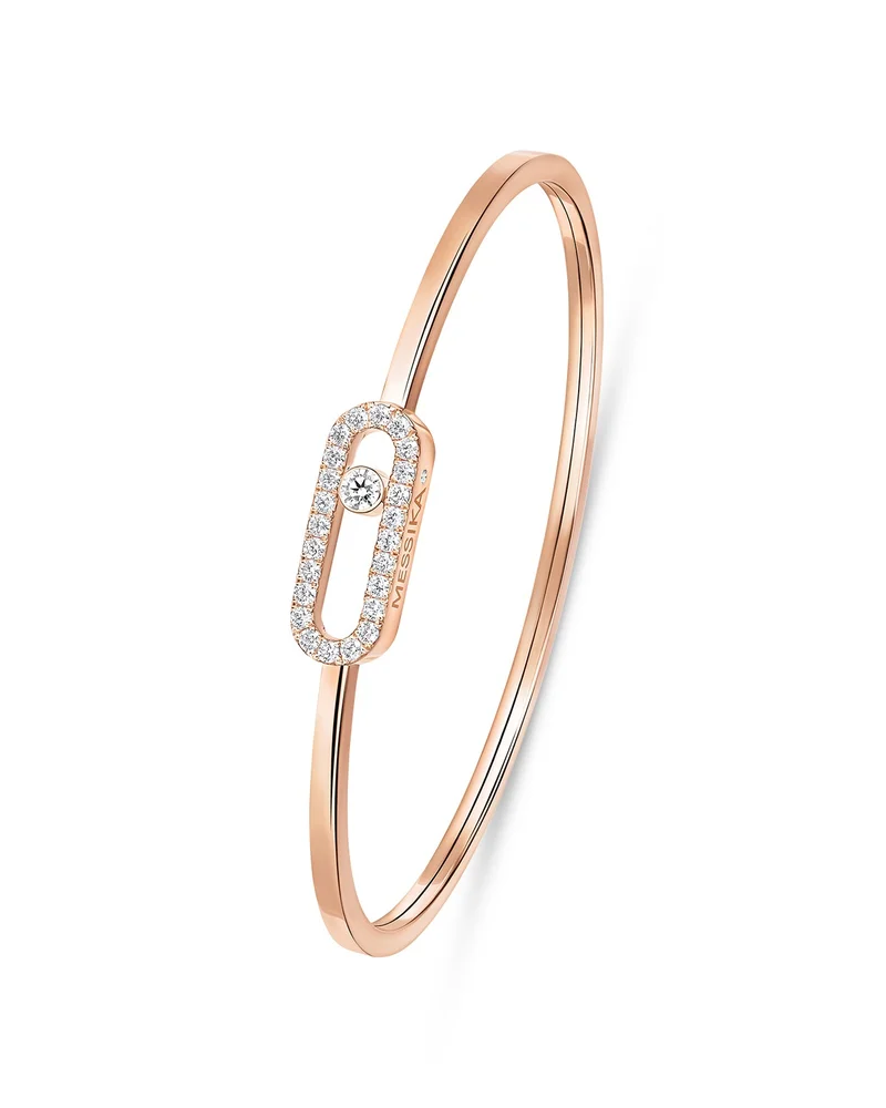 18K Gold Move Uno Medium Diamond Pavé Flex Bracelet, 0.34 tcw