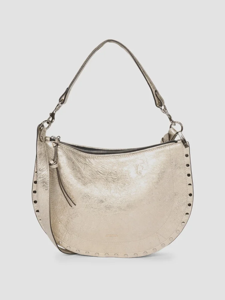 Oskan Metallic Leather Shoulder Bag