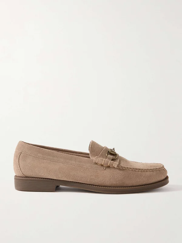 G.H. BASS Weejuns Lincoln Embellished Suede Loafers for Men