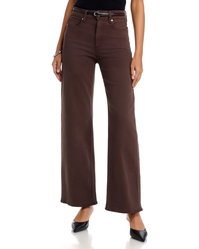 Anessa High Rise Wide Leg Jeans in Rich Chocolate