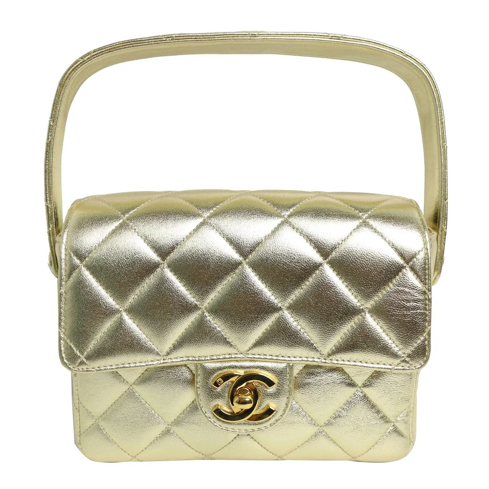 Pre-Owned Chanel Vintage Square Mini Top Handle Flap Bag