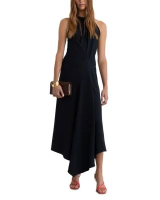 REISSMaeve Drape Detail Occasion Midi Dress