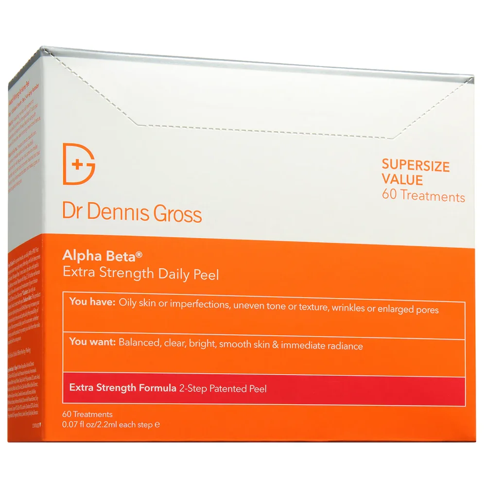 Alpha Beta Extra Strength Exfoliating AHA/BHA Peel Pads for Pores, Dark Spots & Texture in 60 Treatments