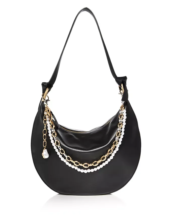 Two-Tone Imitation Pearl Bag Charm