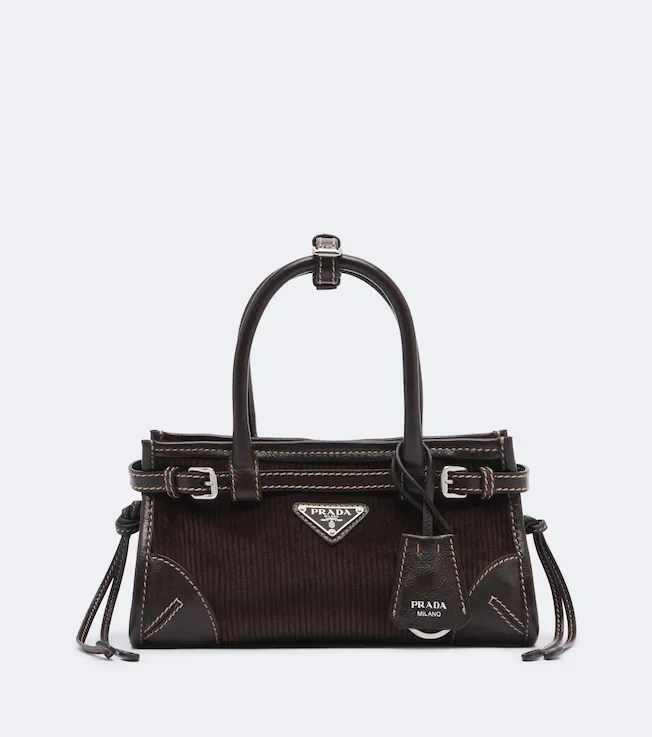 Bonnie Small corduroy top-handle bag