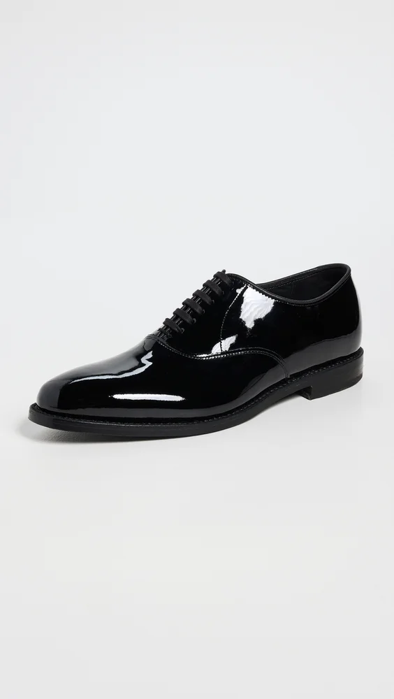 Carlyle Patent Leather Lace Up Tuxedo Shoes