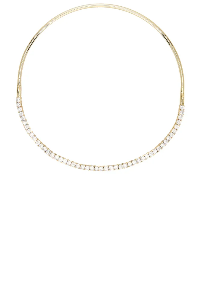 Cz Half Tennis Collar Choker