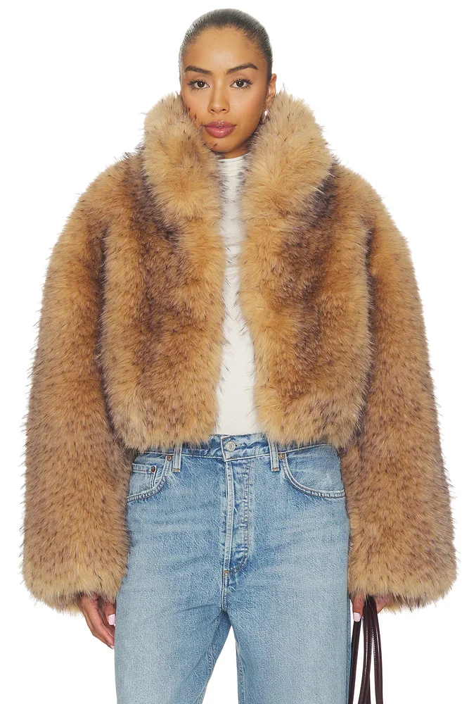 Faux Fur Crop Jacket
