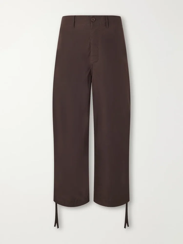 Abel Wide-Leg Cotton Trousers