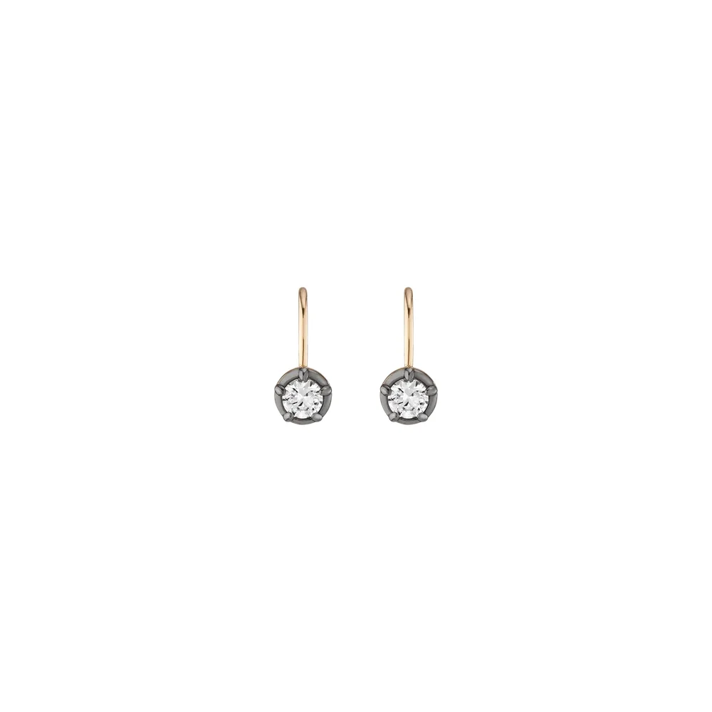 Black Rhodium Georgian Drop Earrings