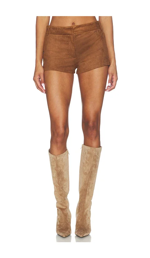 Priya Faux Suede Hot Short