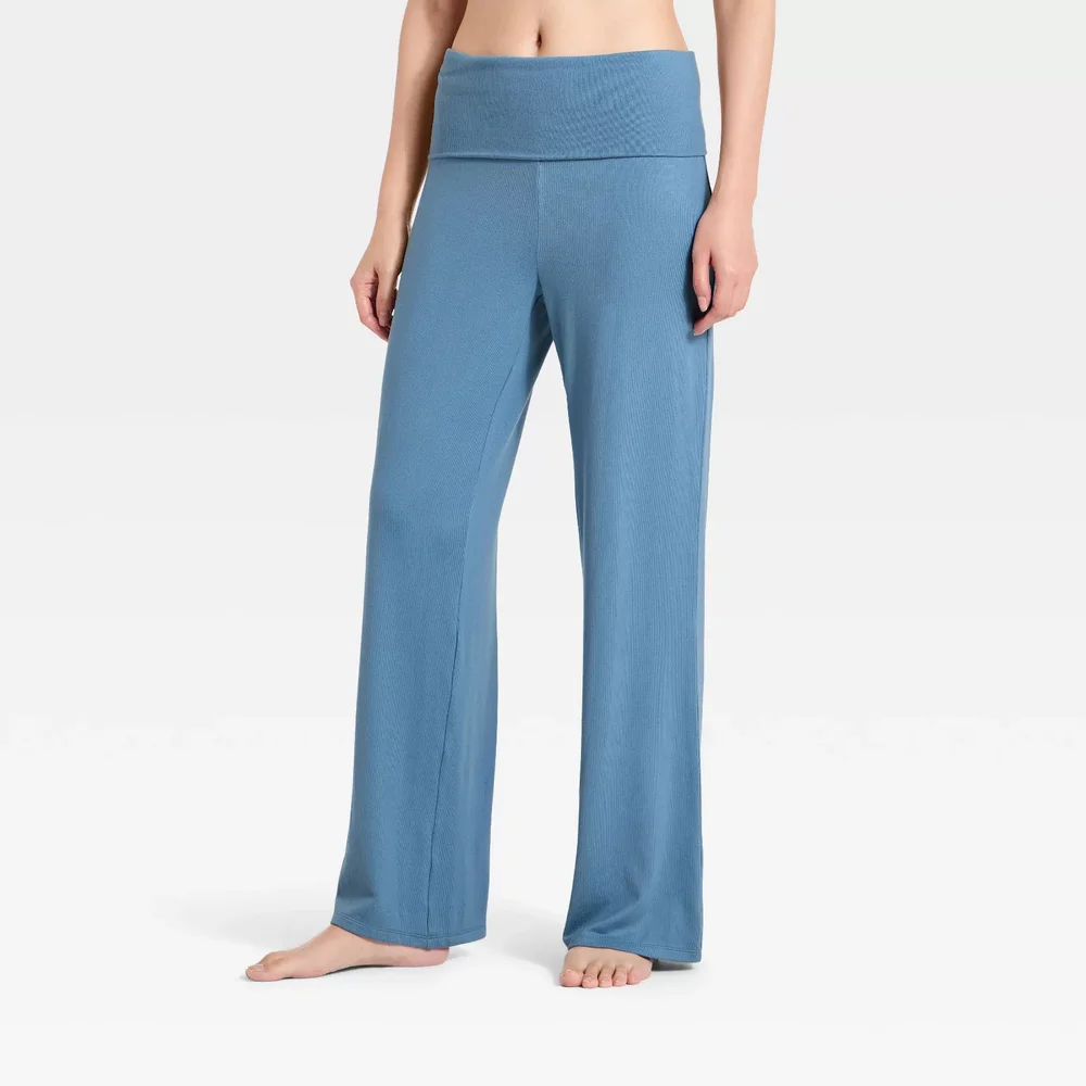Fold Over Waistband Hacci Lounge Pants