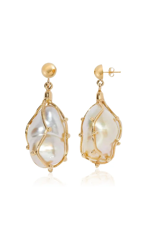 KINTSUGI Pearl Drop Earrings