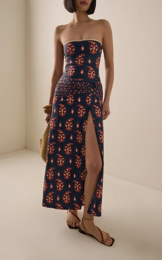 Under The Sun Printed Maxi Skirt