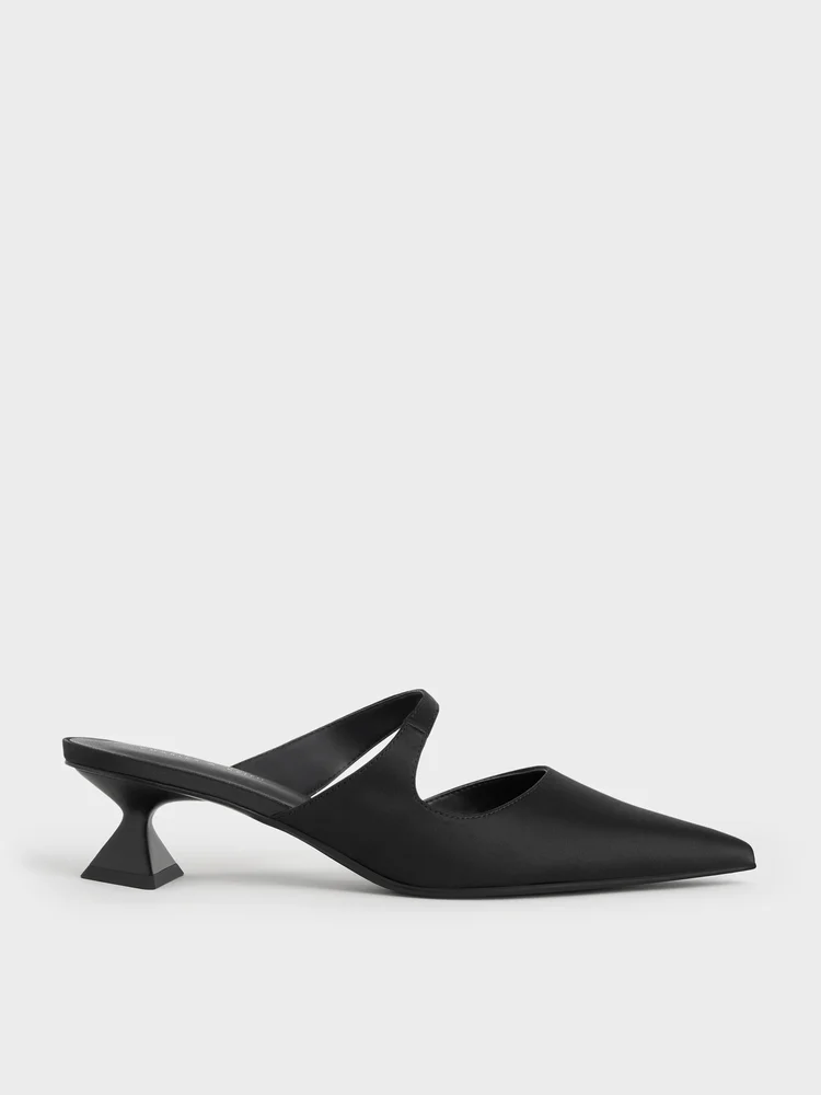 Vada Asymmetric Sculptural Heel Pumps