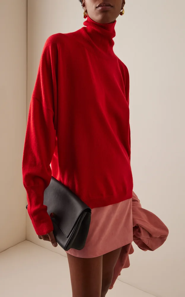 Backless Wool-Cashmere Sweater