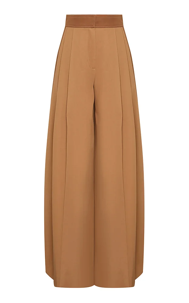 Valiant Drill Cotton Wide-Leg Pants