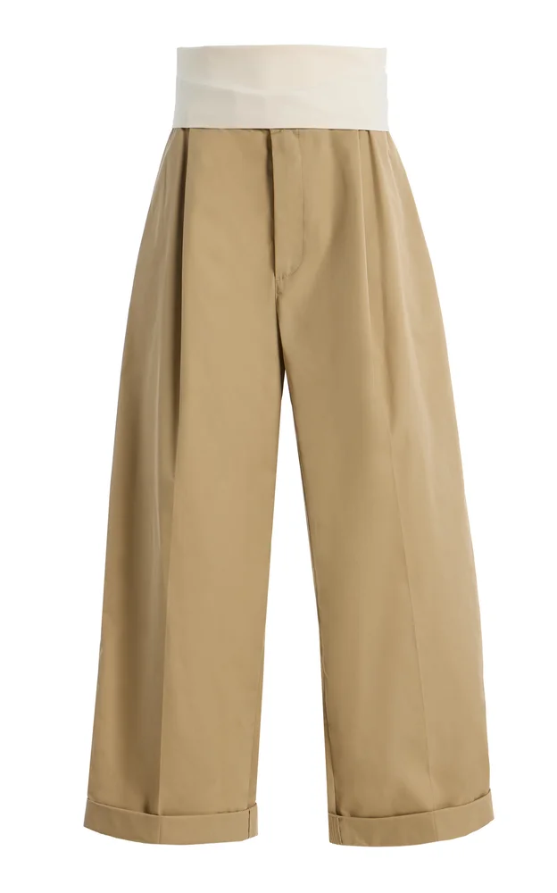 Wendy Wide-Leg Cotton Trousers