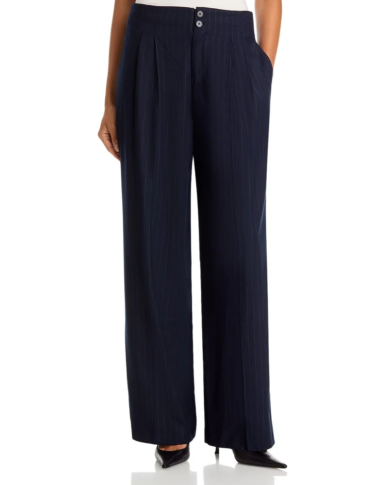 High Rise Pleated Wide Leg Pants