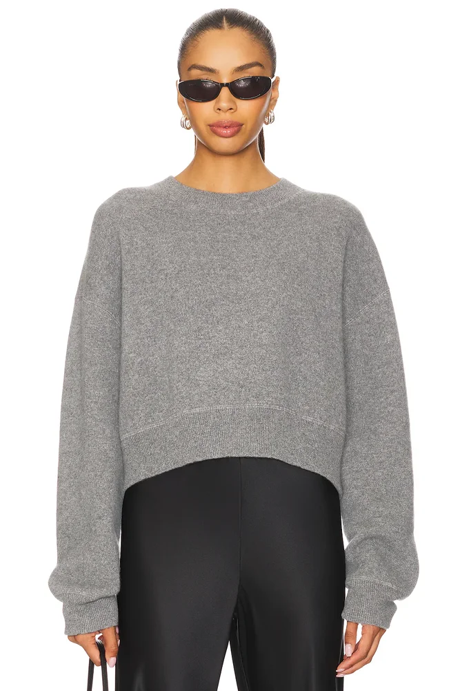 Double Faced Crewneck Pullover