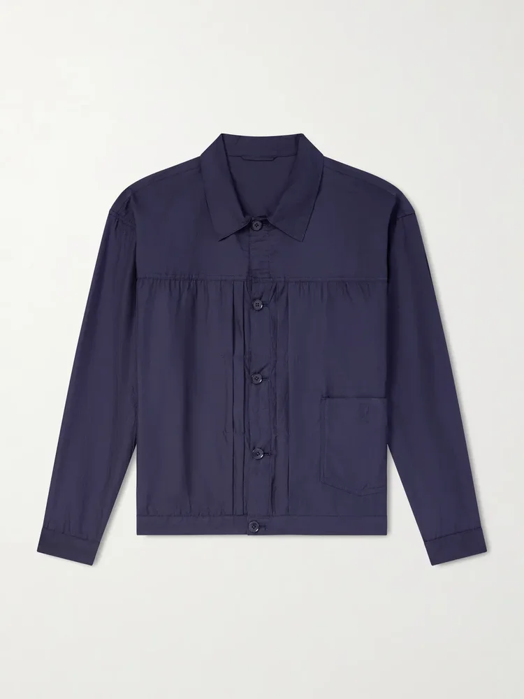 Cotton and Silk-Blend Denim Jacket