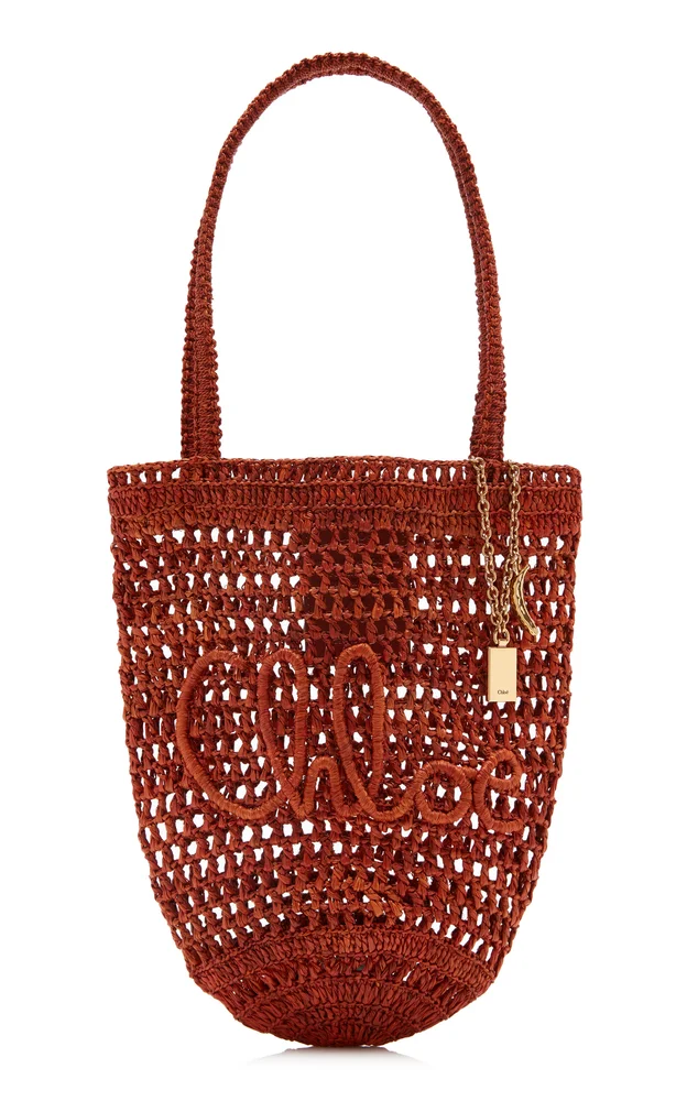 Woven Raffia Tote Bag