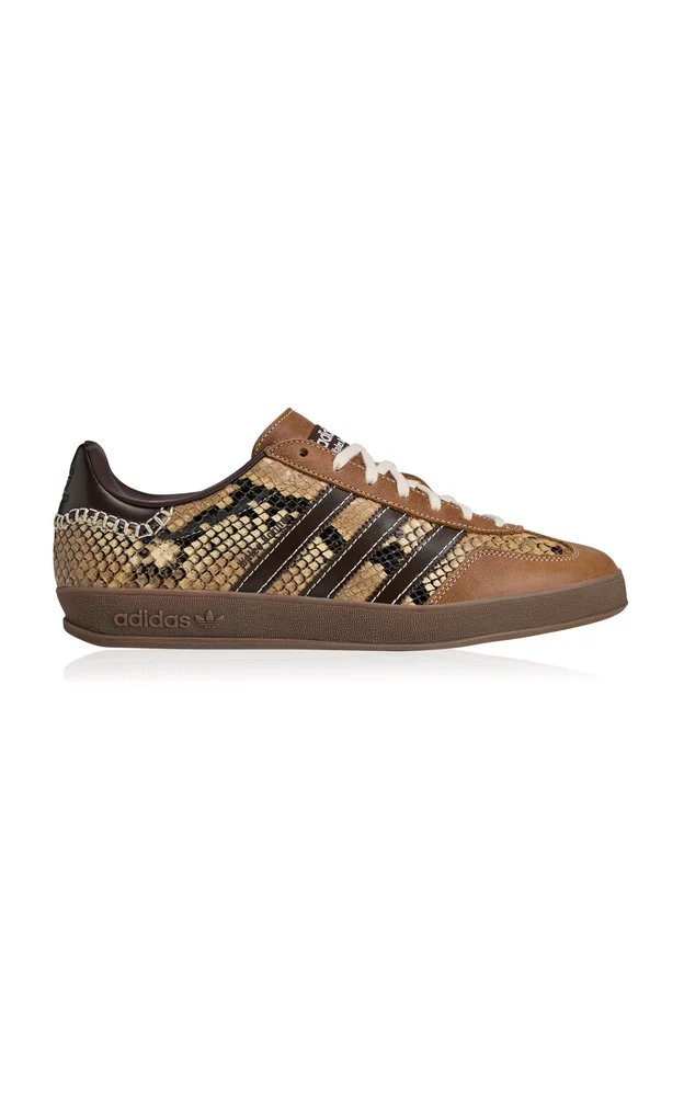 Gazelle Snake-Effect Leather Sneakers