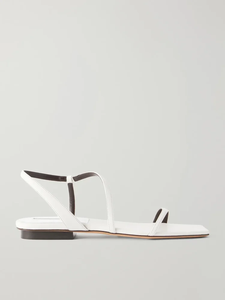 Delice leather flat sandals