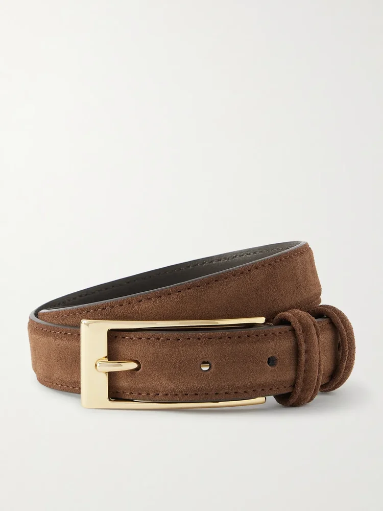 Suede belt