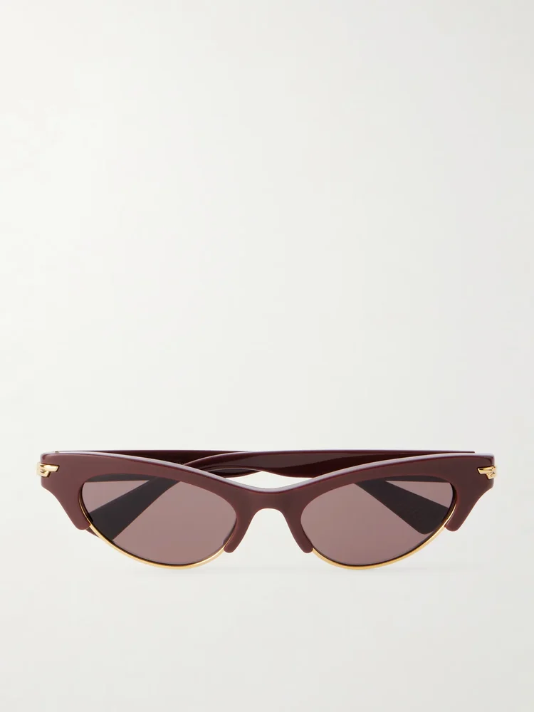 Cat-eye acetate sunglasses