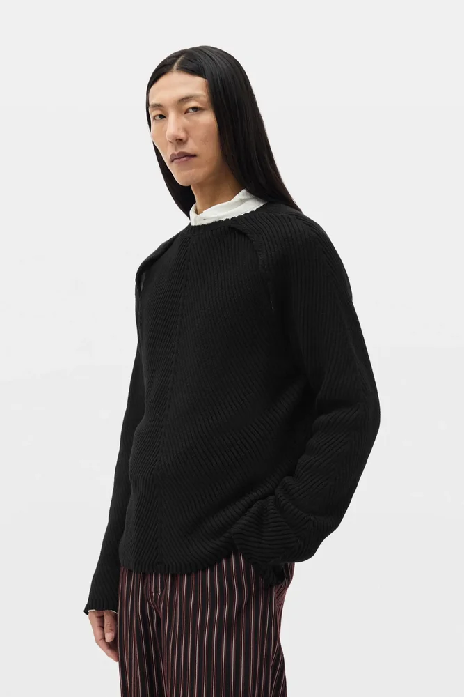 Ferdin Diagonal Rib Comfort Sweater