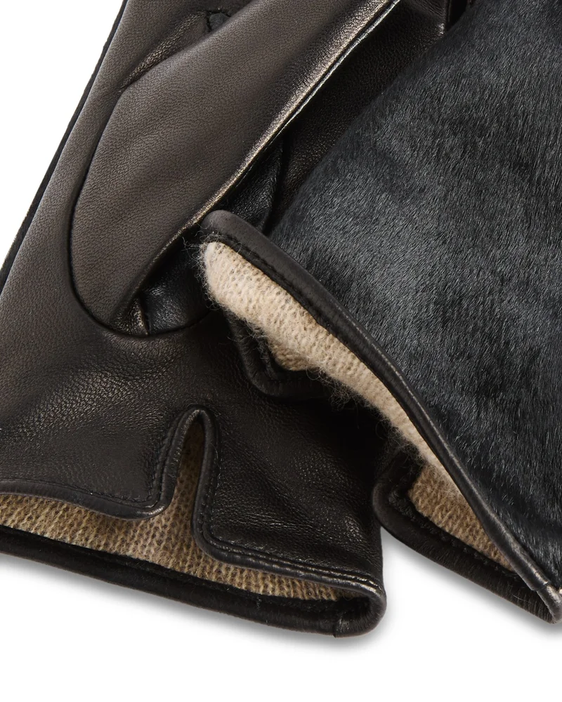 Cashmere Lined Calf Hair Gloves - Exclusive