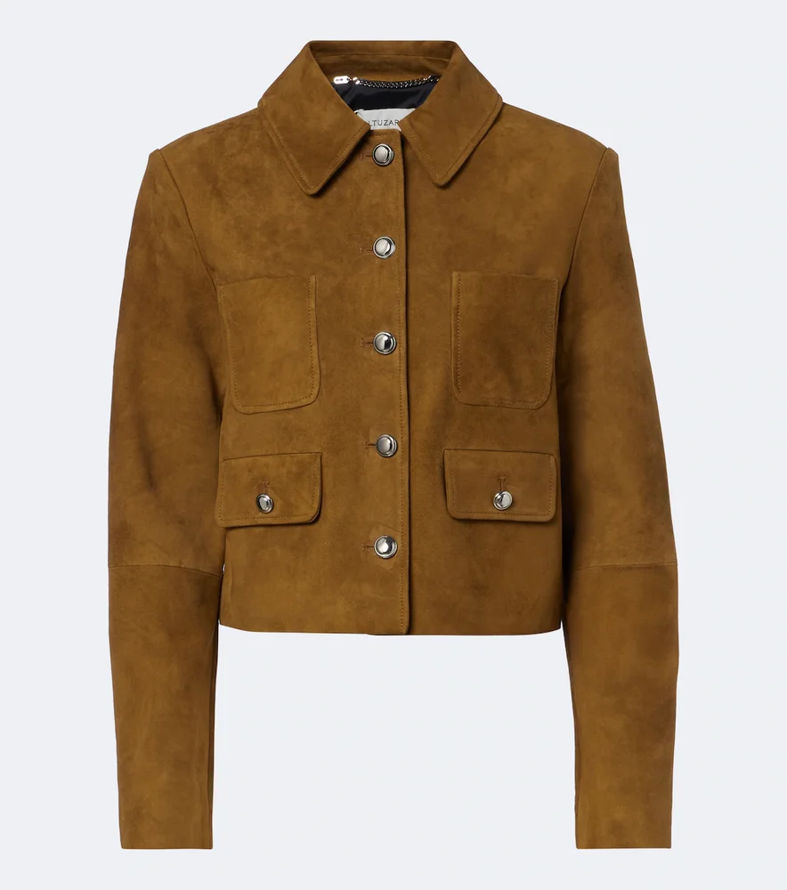 Astley cropped suede jacket