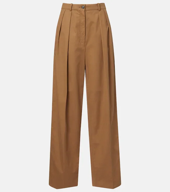 Igor cotton and cashmere wide-leg pants