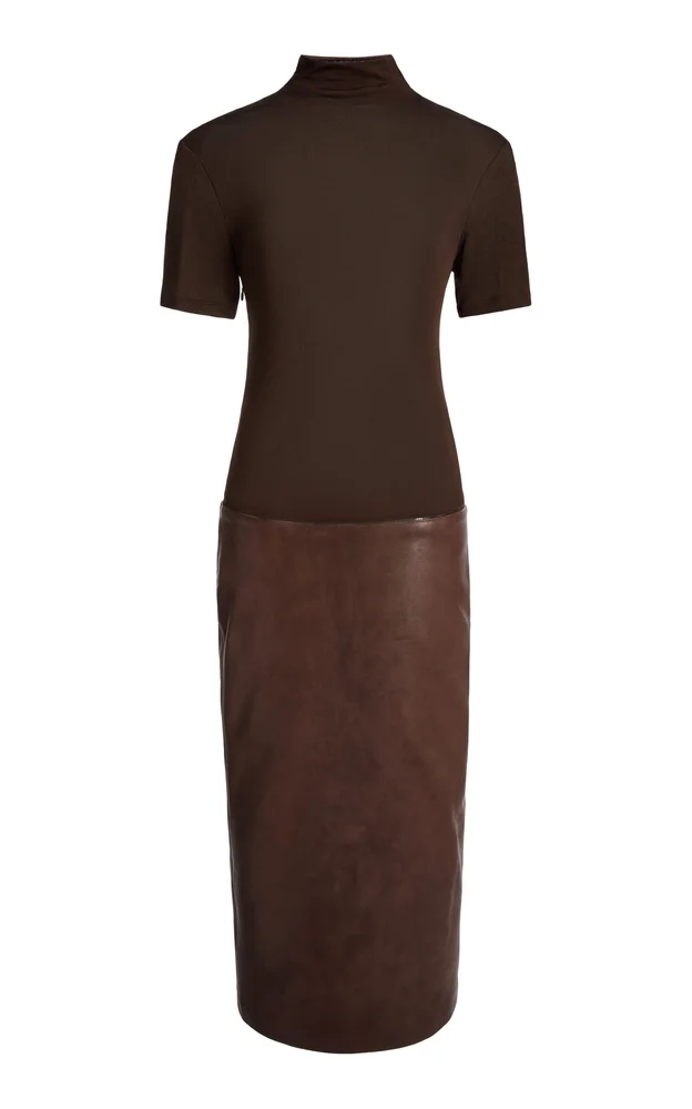 Redux Ribbed Leather Dress
