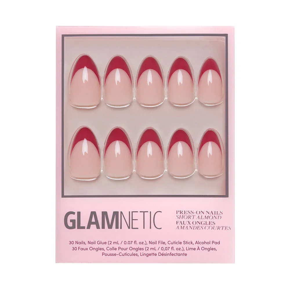 Rose Garden Short Almond Press-On Nails
