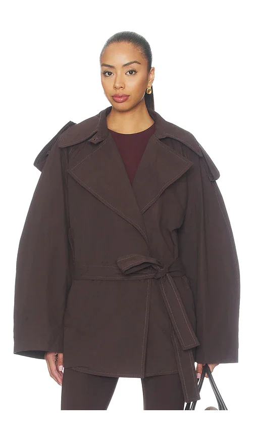 Cooper Cropped Trench Jacket