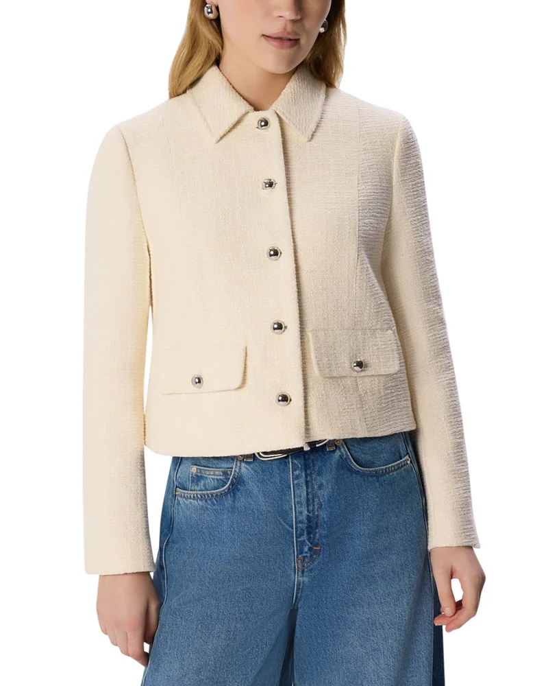 Cropped Bouclé Jacket