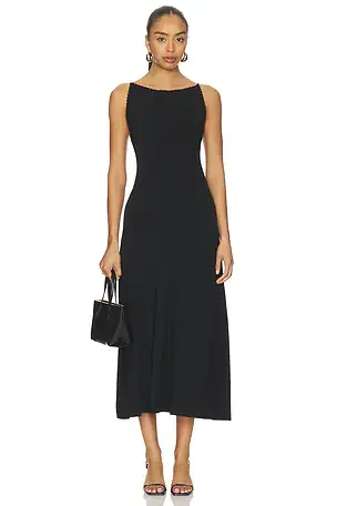Theory Square Neck Maxi Dress